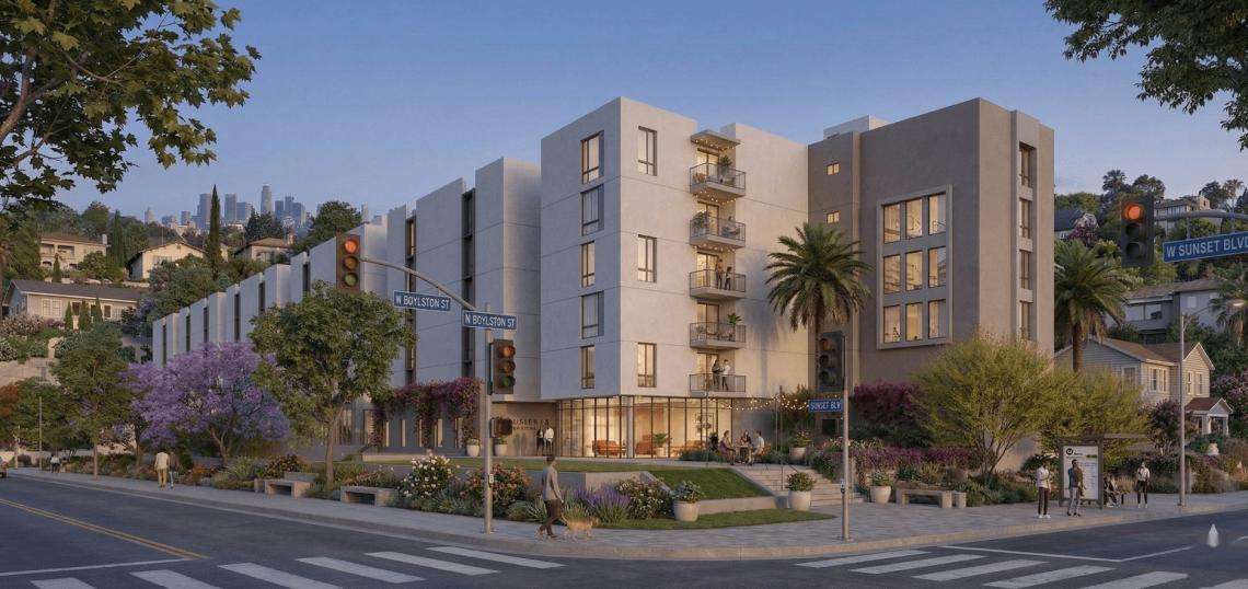 Rendering of The Flats on Sunset at 1150 Sunset Boulevard
